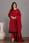 RED-JACQUARD-3 PIECE (JAS233P11)