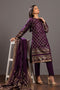 PURPLE-JACQUARD-3 PIECE (JAS233P14)