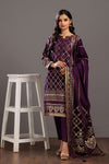 PURPLE-JACQUARD-3 PIECE (JAS233P14)