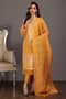 YELLOW-JACQUARD-3 PIECE (JAS233P19)