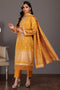 YELLOW-JACQUARD-3 PIECE (JAS233P19)