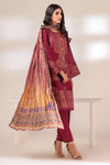 MAROON-JACQUARD-3 PIECE (JAS233P23)