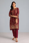 MAR00N-JACQUARD-KURTI (JAW221P02)