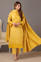 MUSTARD-JACQUARD-3 PIECE (JRS233P06)