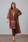 BROWN-JACQUARD-3 PIECE (JSS233P02)