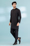 BLACK-BLENDED-Kurta Pajama Trouser - (KSB23-025)