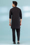 BLACK-BLENDED-Kurta Pajama Trouser - (KSB23-025)