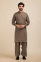 OLIVE-BLENDED-KURTA SHALWAR - (KSRB23-029)