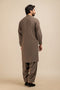 OLIVE-BLENDED-KURTA SHALWAR - (KSRB23-029)