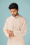 W-CREAM-BLENDED-KURTA SHALWAR - (KSRB23-034)