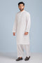 EG-WHITE-BLENDED-KURTA SHALWAR (KSRS23-030)