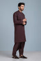 D-COFFEE-BLENDED-KURTA SHALWAR (KSRS23-064)