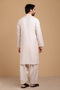 ASH-WHITE-BLENDED-KURTA SHALWAR- (KSRS23-073)