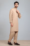 CAMEL-BLENDED-KURTA SHALWAR- (KSRS23-081)