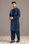 MN-BLUE-BLENDED-KURTA SHALWAR- (KSRS23-084)