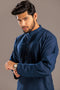 MN-BLUE-BLENDED-KURTA SHALWAR- (KSRS23-084)