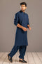 MN-BLUE-BLENDED-KURTA SHALWAR- (KSRS23-084)