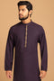 C-GRAPE-BLENDED-KURTA SHALWAR- (KSRS23-086)