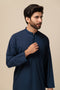 N-BLUE-BLENDED-KURTA SHALWAR - (KSRS23-104)