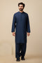 N-BLUE-BLENDED-KURTA SHALWAR - (KSRS23-104)