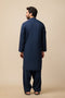 N-BLUE-BLENDED-KURTA SHALWAR - (KSRS23-104)