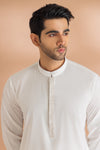 WHITE-BLENDED-KURTA SHALWAR - (KSRS24-001)