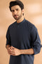 NAVY-BLENDED-KURTA SHALWAR - (KSRS24-009)