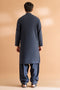 NAVY-BLENDED-KURTA SHALWAR - (KSRS24-009)