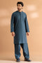 COBALT-BLENDED-KURTA SHALWAR - (KSRS24-022)