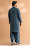 COBALT-BLENDED-KURTA SHALWAR - (KSRS24-022)