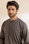 C-GREY-COTTON-KURTA SHALWAR - (KSRS24-024)