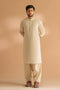 BEIGE-BLENDED-KURTA SHALWAR - (KSRS24-037)