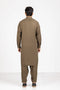 D-OLIVE-BLENDED-KURTA SHALWAR (KSRW22-030)