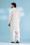 EG-WHITE-BLENDED-KURTA SHALWAR - (KSRW23-021)