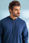 D-BLUE-DOBBY-KURTA SHALWAR - (KSRW23-024)