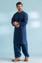 D-BLUE-DOBBY-KURTA SHALWAR - (KSRW23-024)