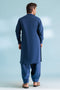 D-BLUE-DOBBY-KURTA SHALWAR - (KSRW23-024)