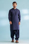 INT-BLUE-COTTON-KURTA SHALWAR - (KSRW23-025)