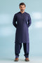 INT-BLUE-COTTON-KURTA SHALWAR - (KSRW23-025)