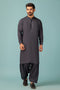 CHARCOAL-BLENDED-KURTA SHALWAR - (KSRW23-033)