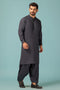 CHARCOAL-BLENDED-KURTA SHALWAR - (KSRW23-033)