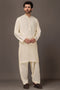 CREAM-BLENDED-KURTA SHALWAR - (KSRW23-041)