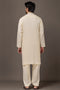 CREAM-BLENDED-KURTA SHALWAR - (KSRW23-041)