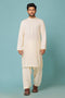 CREAM-BLENDED-KURTA SHALWAR - (KSRW23-046)