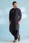 BLACK-DOBBY-KURTA SHALWAR - (KSRW23-047)