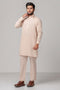 BEIGE-COTTON-KURTA PAJAMA TROUSER (KSS23-010)