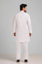 BR-WHITE-BLENDED-KURTA PAJAMA TROUSER (KSS23-016)