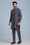 D-GREY-BLENDED-KURTA PAJAMA TROUSER (KSS23-026)