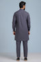 D-GREY-BLENDED-KURTA PAJAMA TROUSER (KSS23-026)