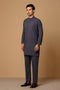 CHARCOAL-BLENDED-KURTA PAJAMA TROUSER (KSS23-030)